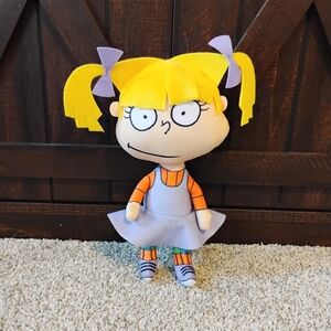 Nickelodeon Classic Rugrats Angelica Stuffed Plush 8.5-inch 90s Cartoon Doll